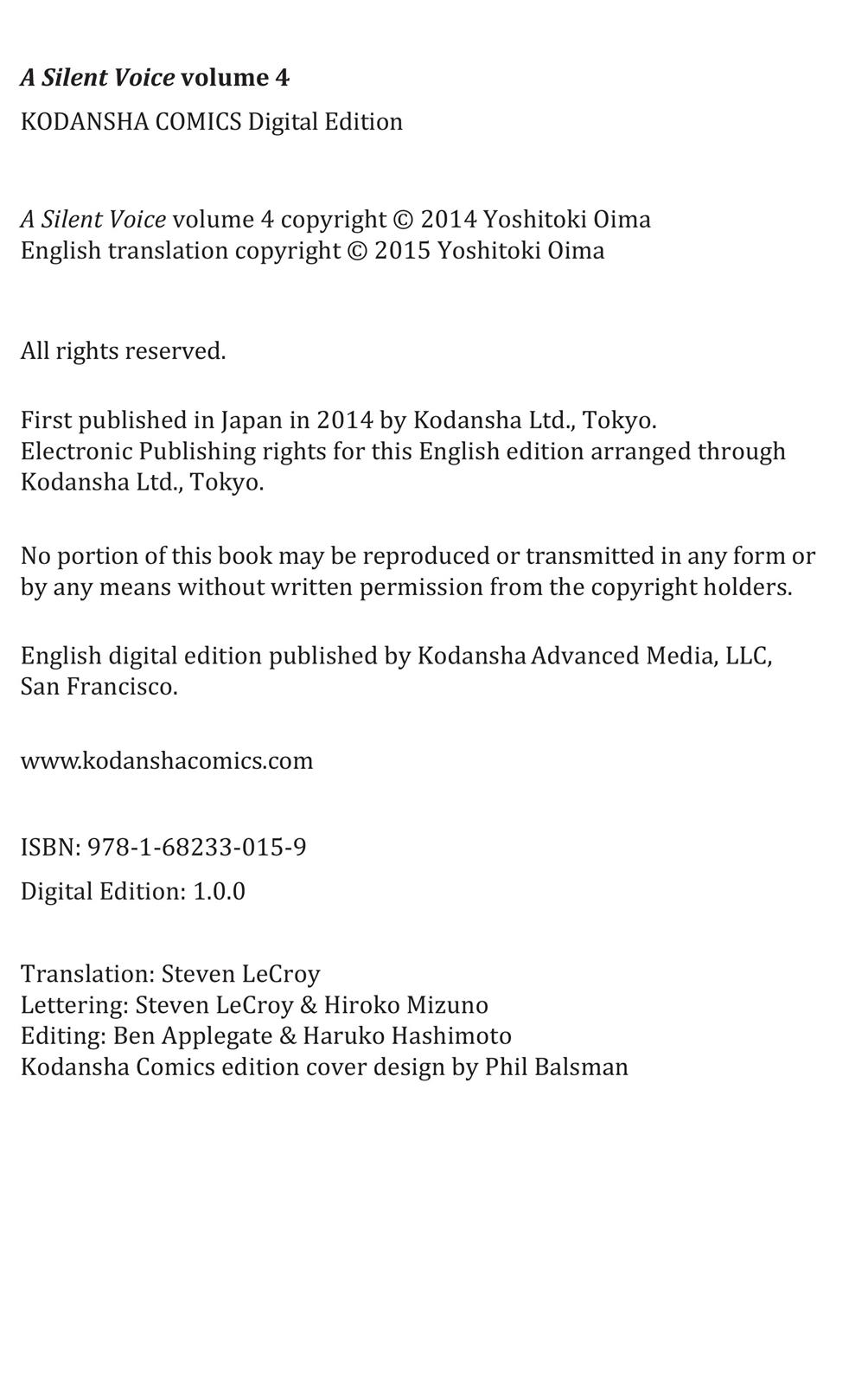 Read A Silent Voice EN Manga Online