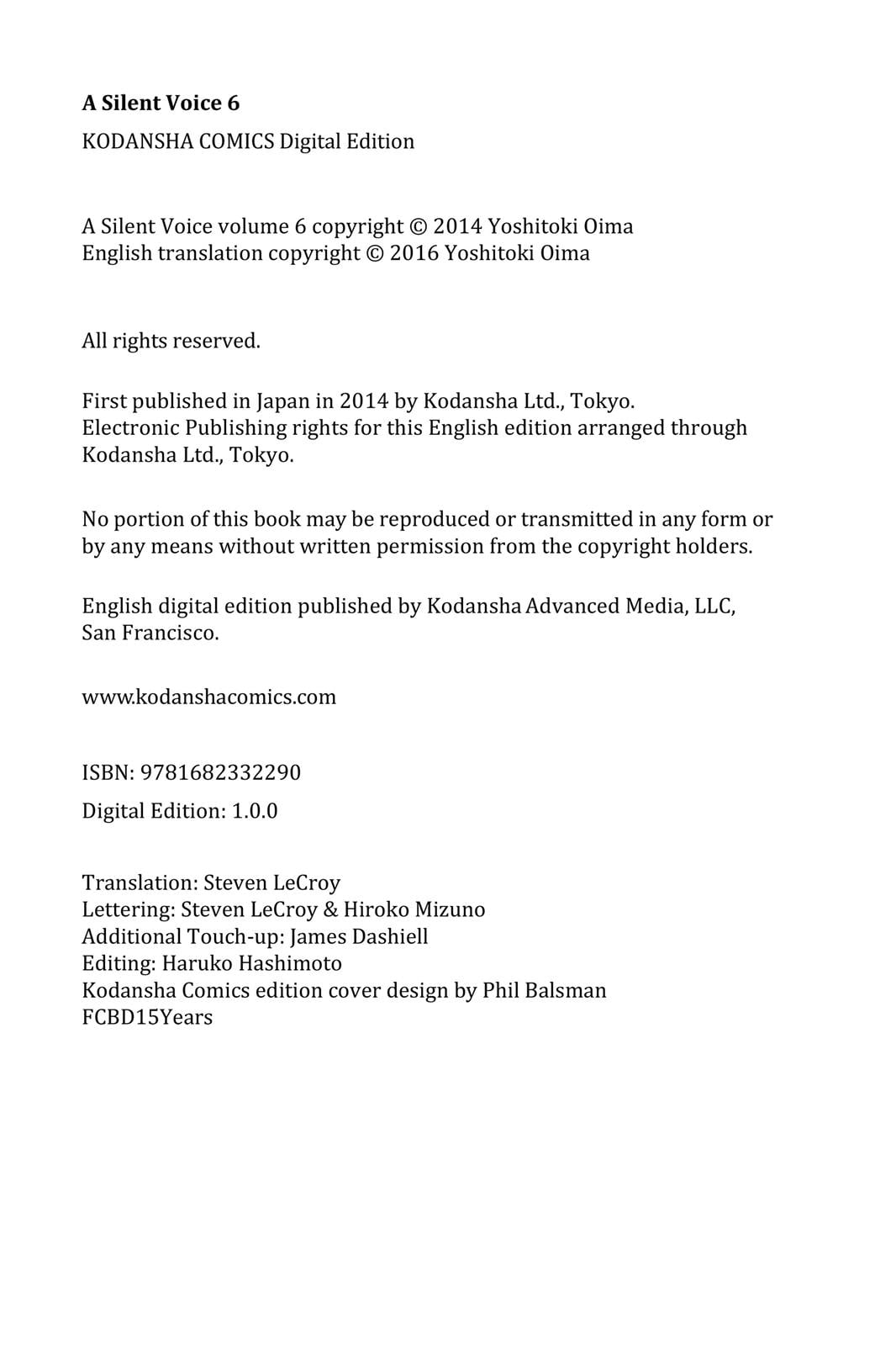 Read A Silent Voice EN Manga Online