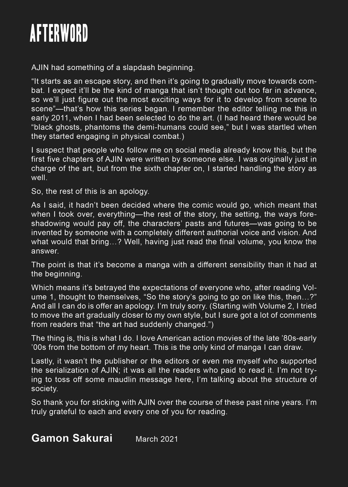 Read Ajin Demi-Human EN Manga Online