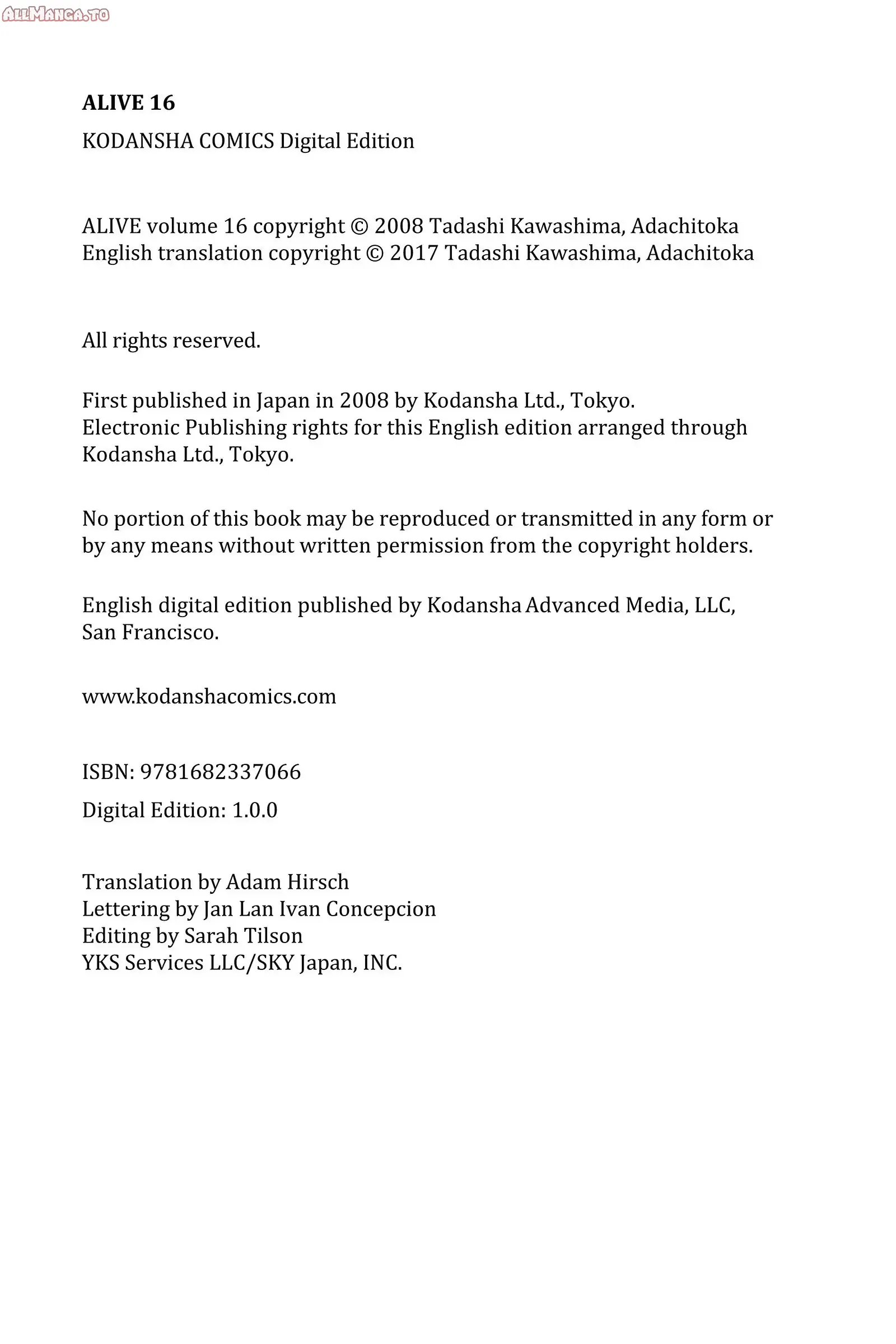 Read Alive The Final Evolution EN Manga Online