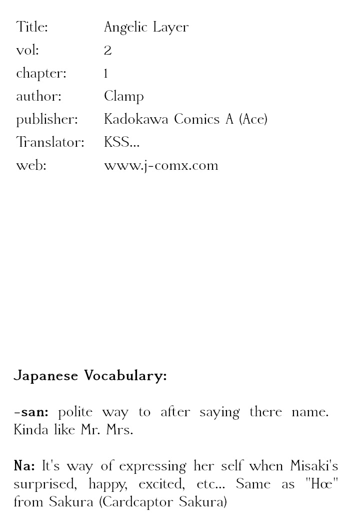 Read Angelic Layer EN Manga Online