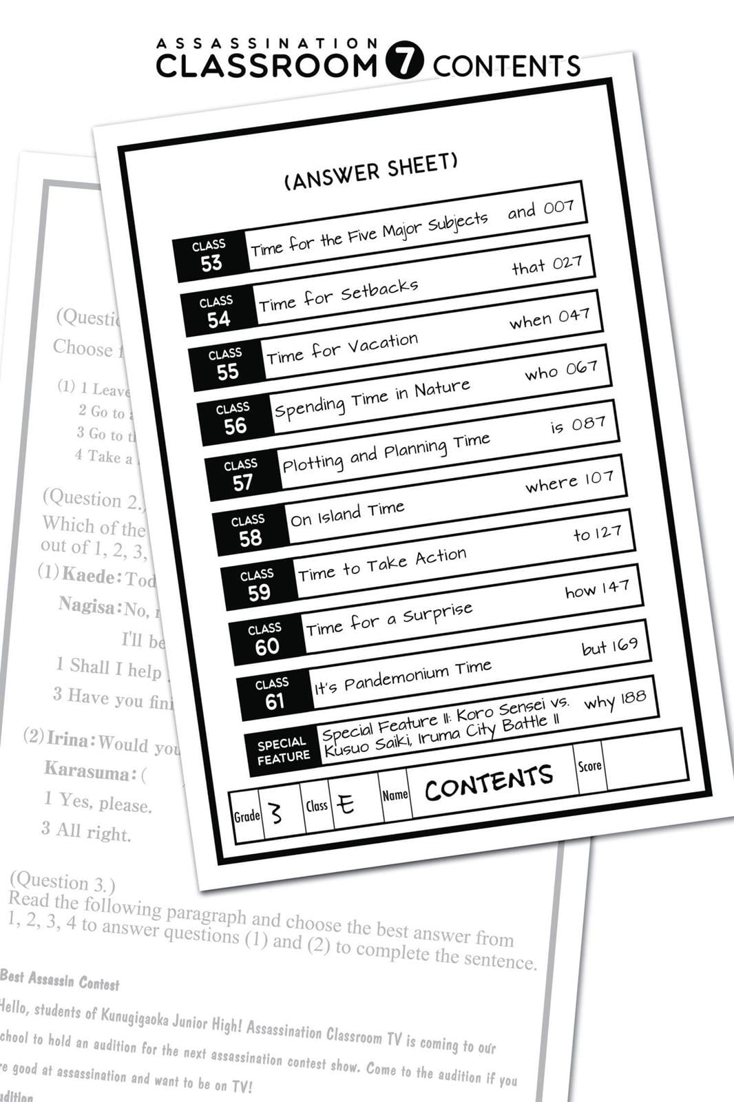 Read Assassination Classroom EN Manga Online