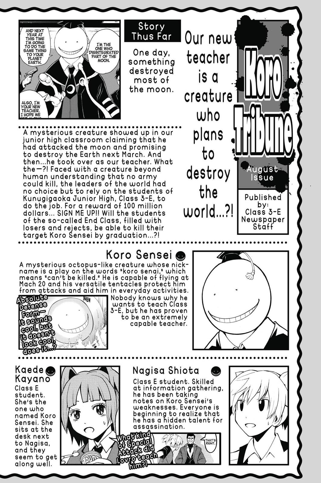 Read Assassination Classroom EN Manga Online