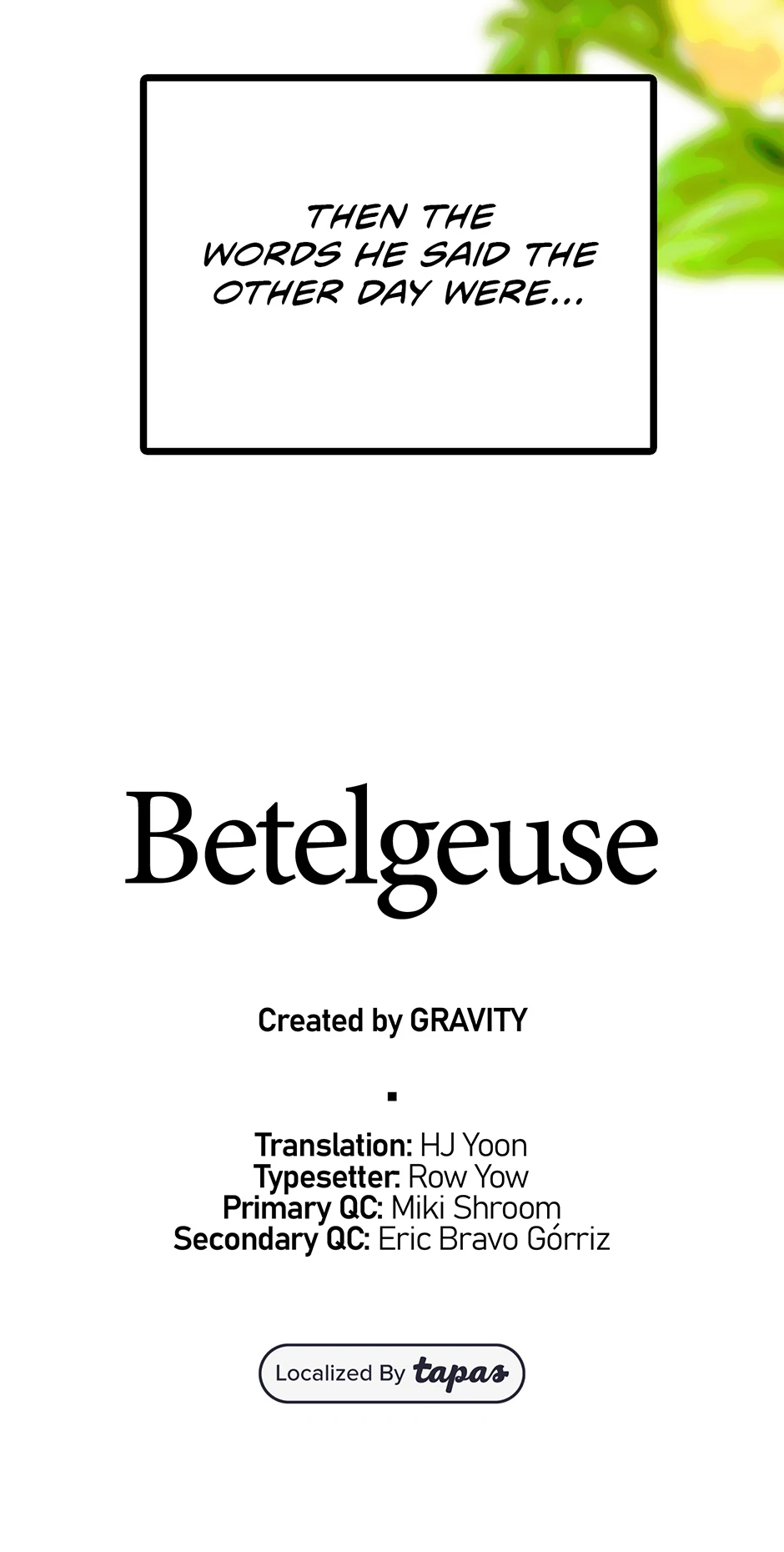 Read Betelgeuse EN Manga Online
