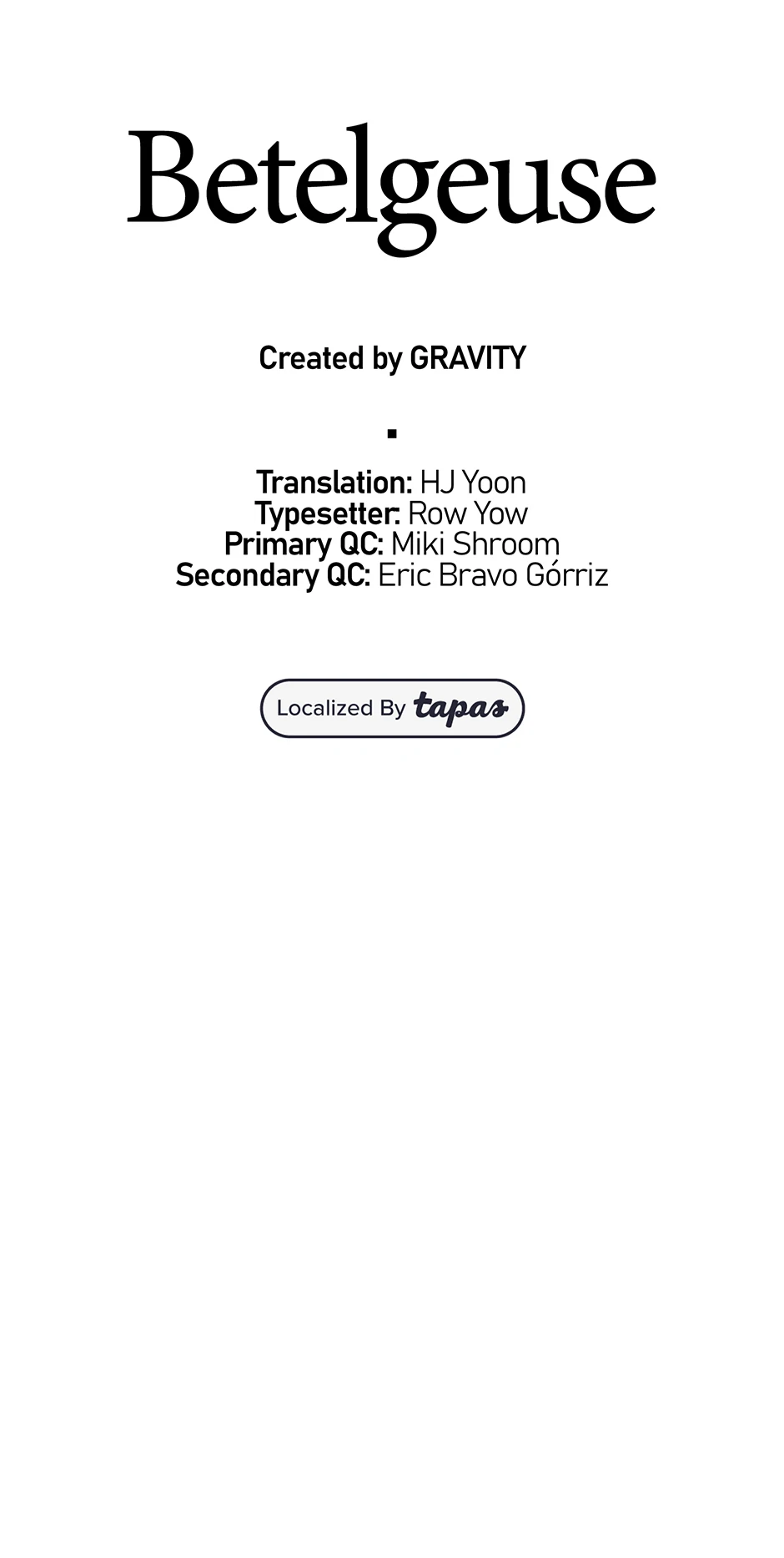 Read Betelgeuse EN Manga Online