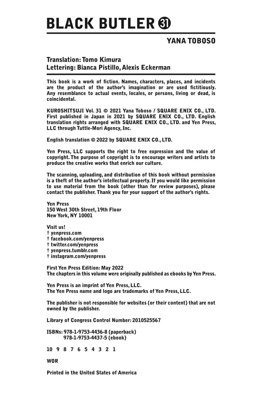 Read Black Butler EN Manga Online