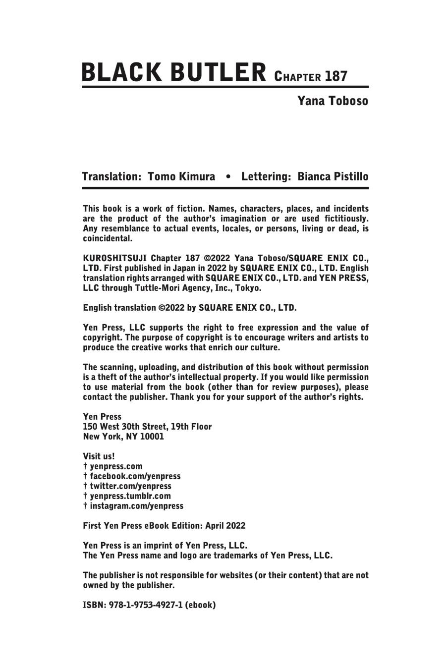 Read Black Butler EN Manga Online