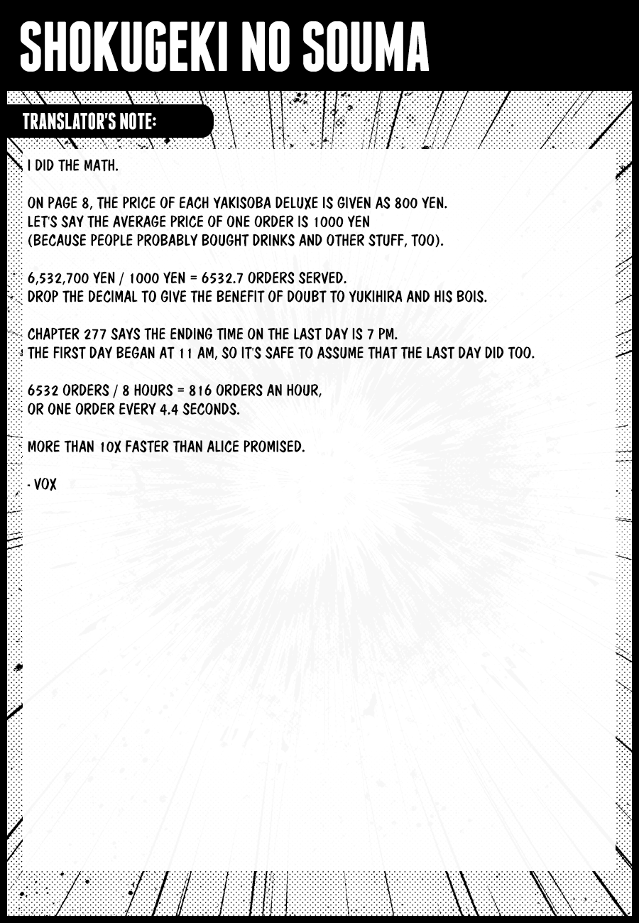 Read Food Wars! Shokugeki no Soma EN Manga Online