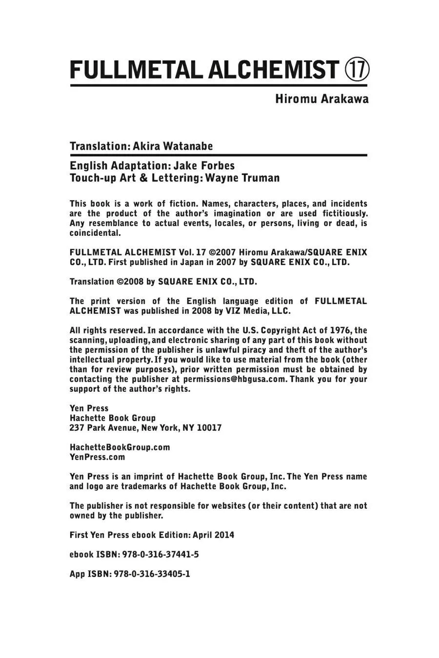 Read Fullmetal Alchemist EN Manga Online