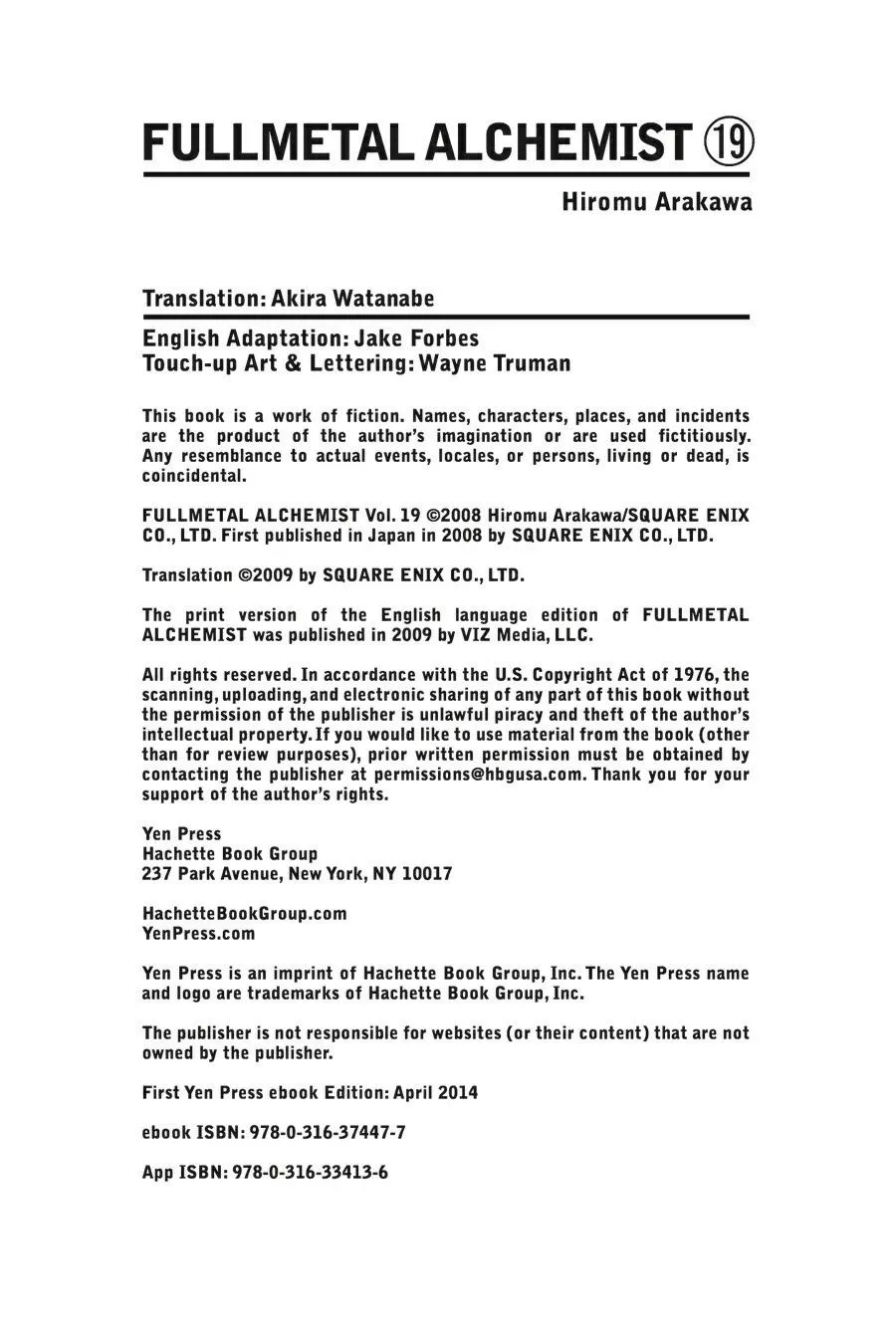 Read Fullmetal Alchemist EN Manga Online