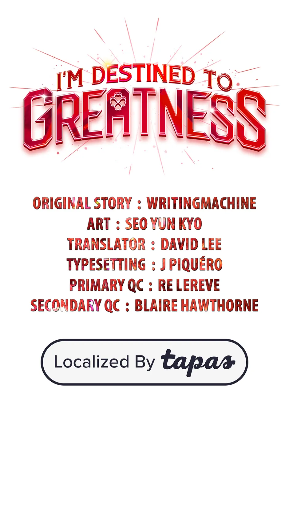 Read I'm Destined to Greatness EN Manga Online