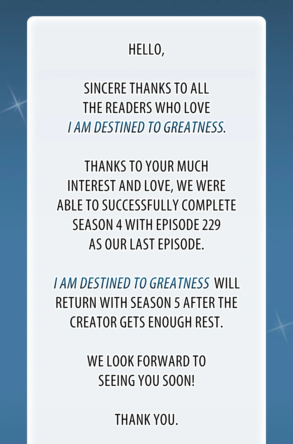 Read I'm Destined to Greatness EN Manga Online