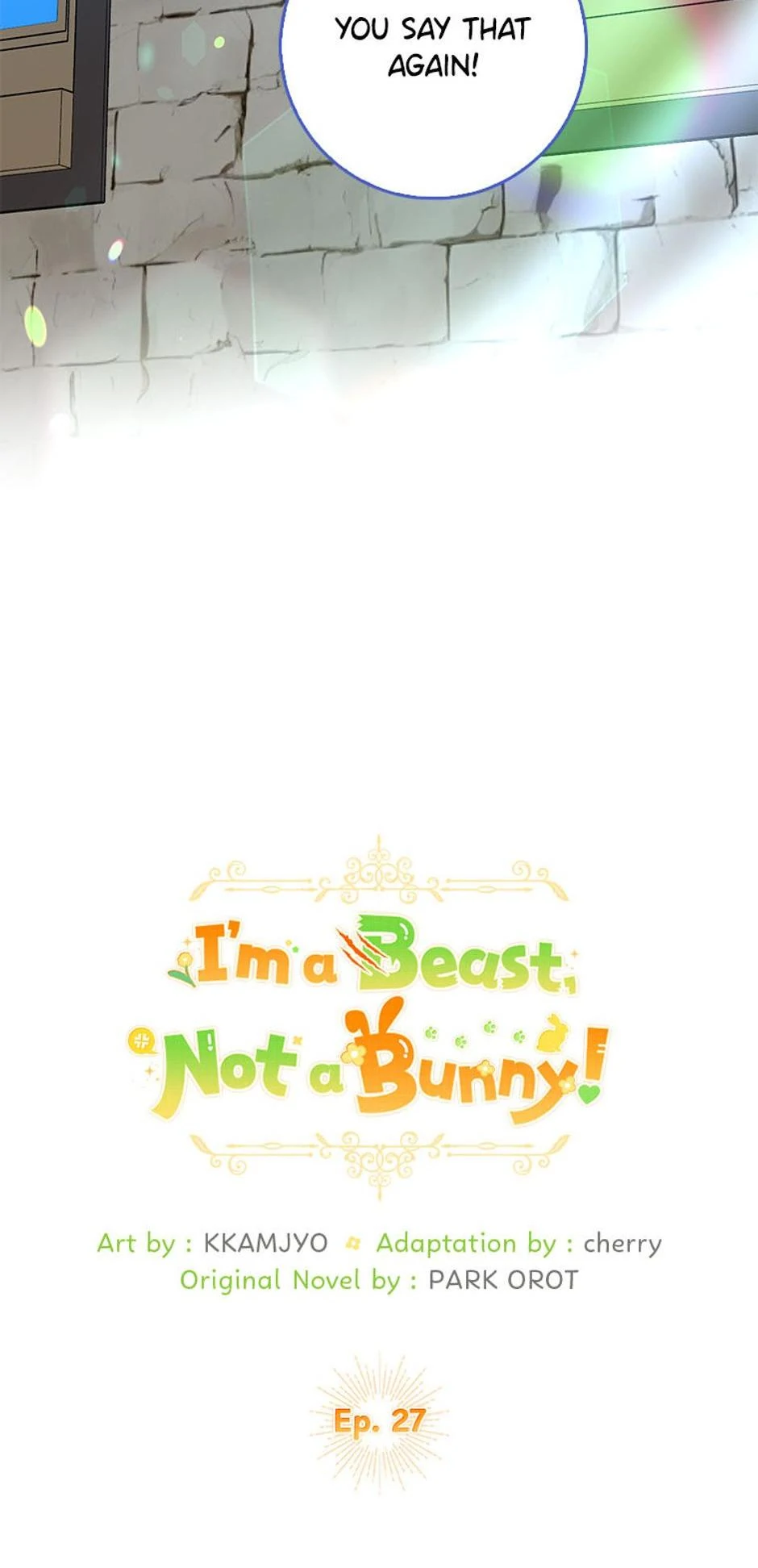 Read I'm a Beast, Not a Bunny! EN Manga Online