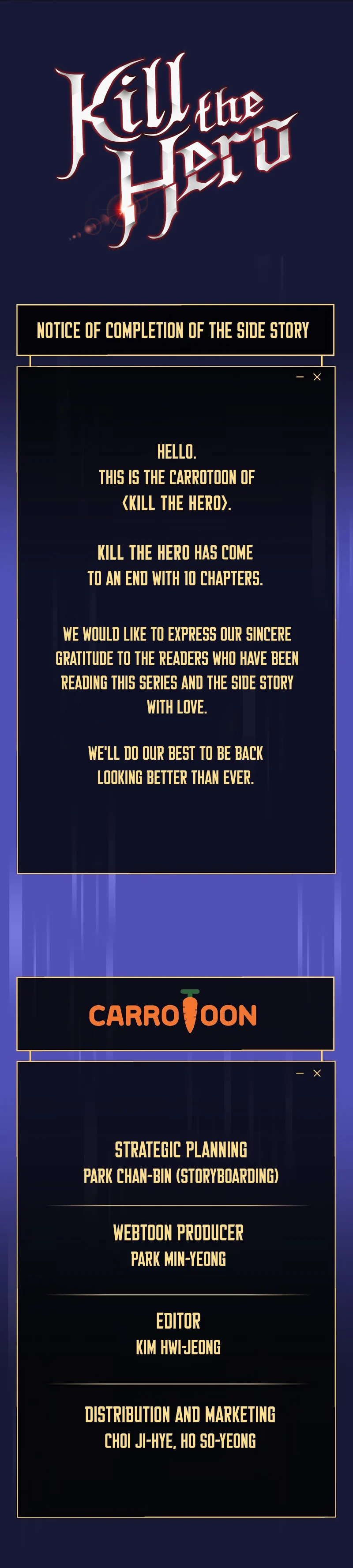 Read Kill the Hero EN Manga Online