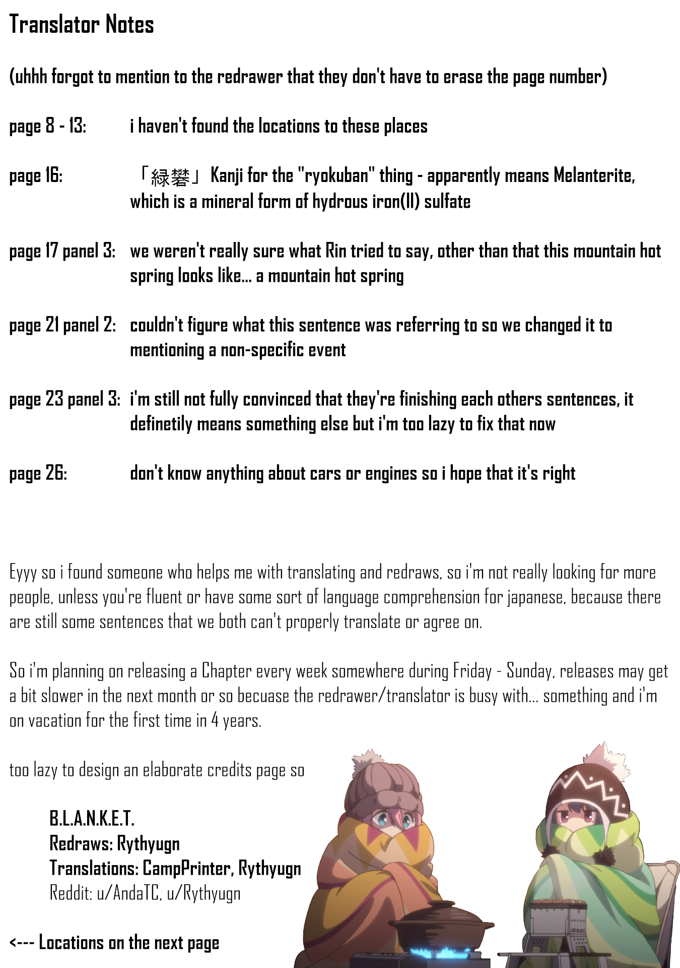 Read Laid-Back Camp EN Manga Online