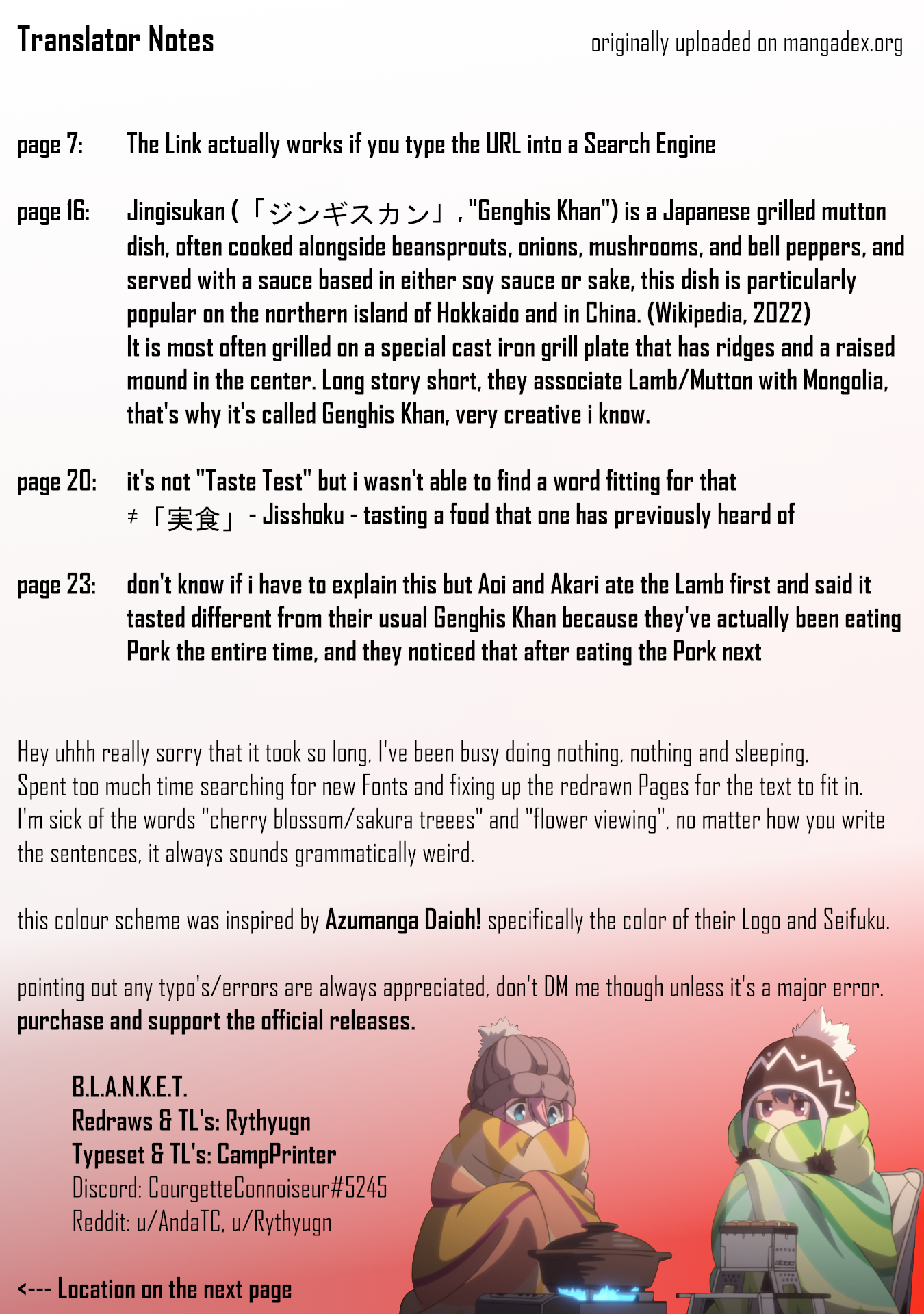 Read Laid-Back Camp EN Manga Online