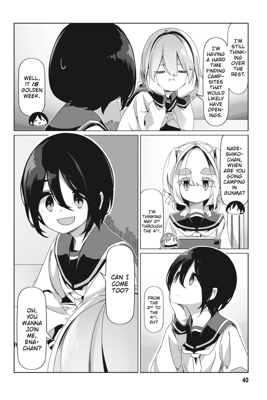 Read Laid-Back Camp EN Manga Online