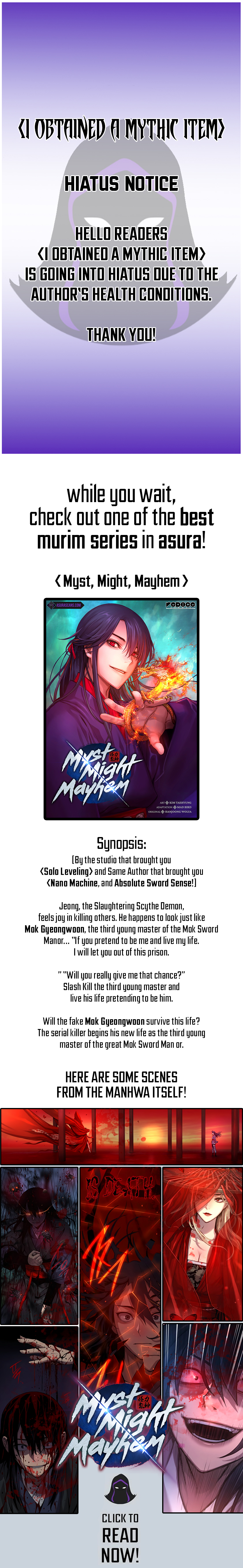 Read Mythic Item Obtained EN Manga Online