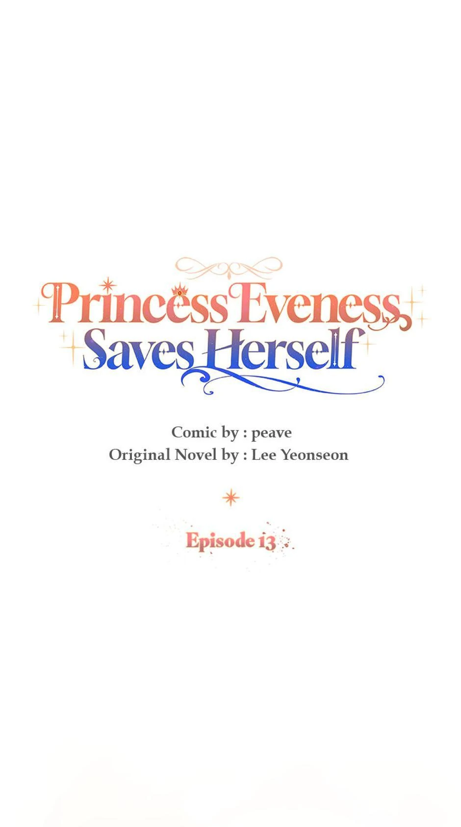 Read Princess Eveness Saves Herself EN Manga Online