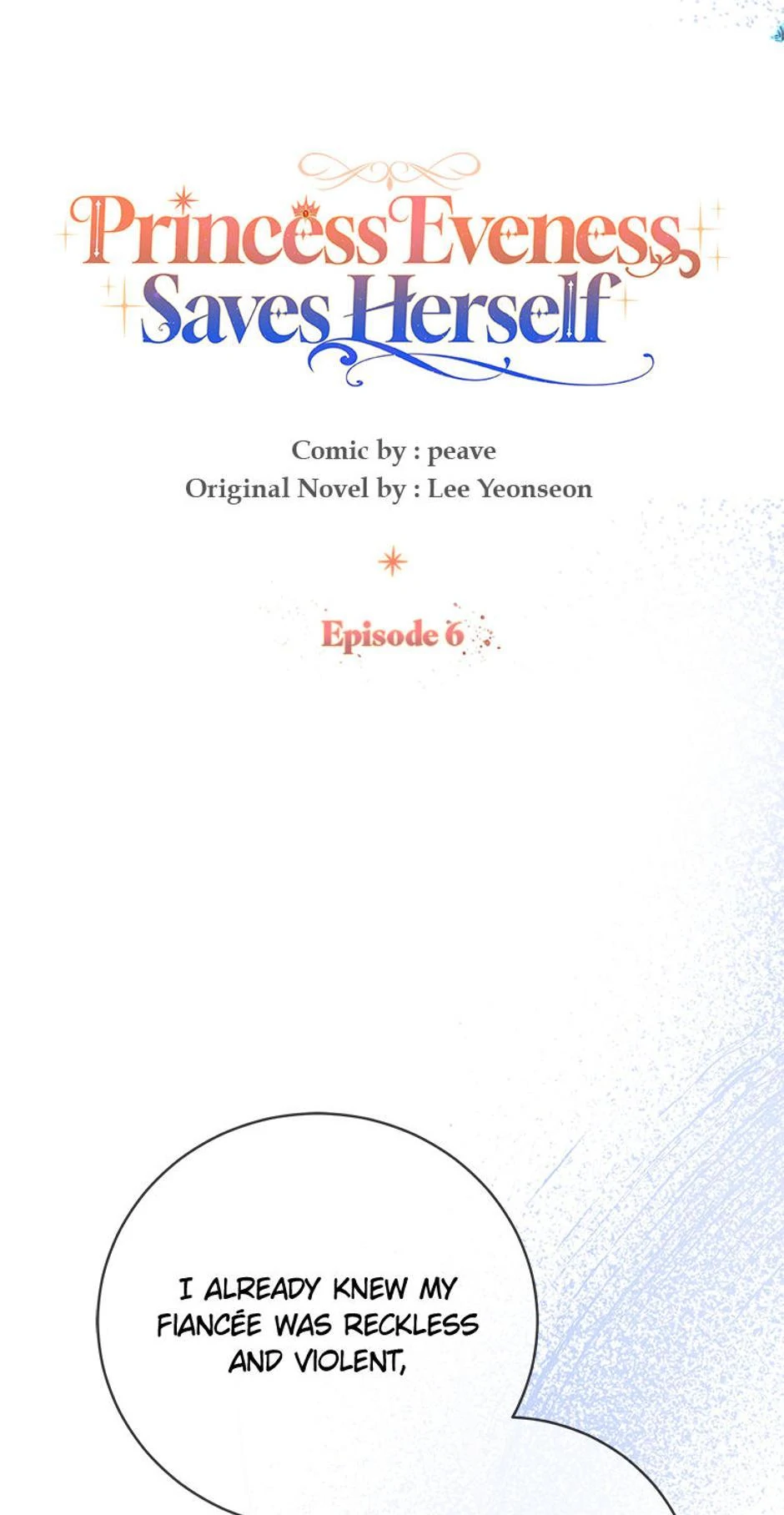 Read Princess Eveness Saves Herself EN Manga Online