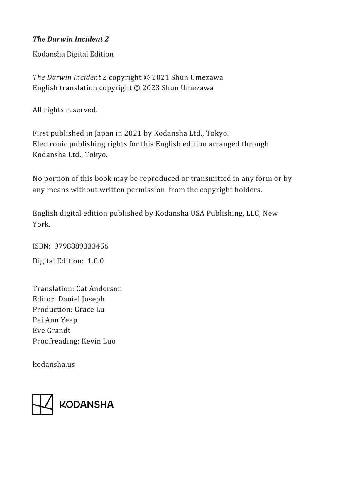 Read The Darwin Incident EN Manga Online