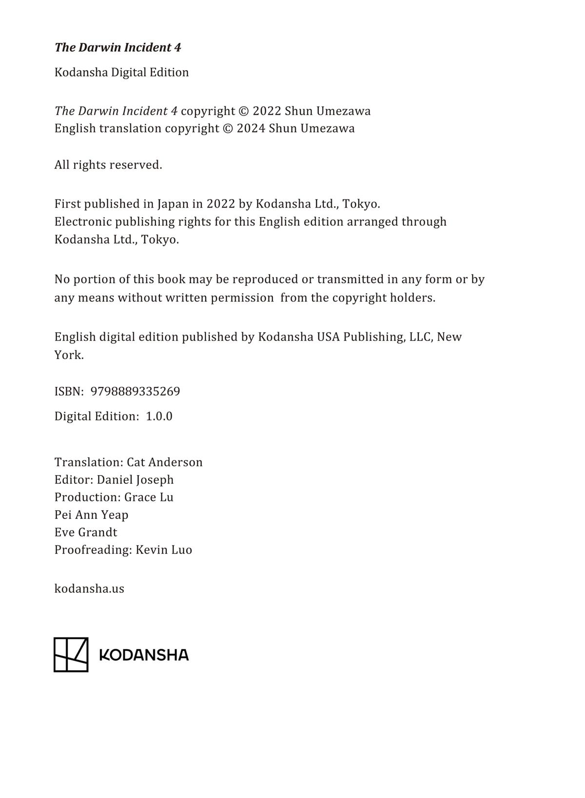 Read The Darwin Incident EN Manga Online