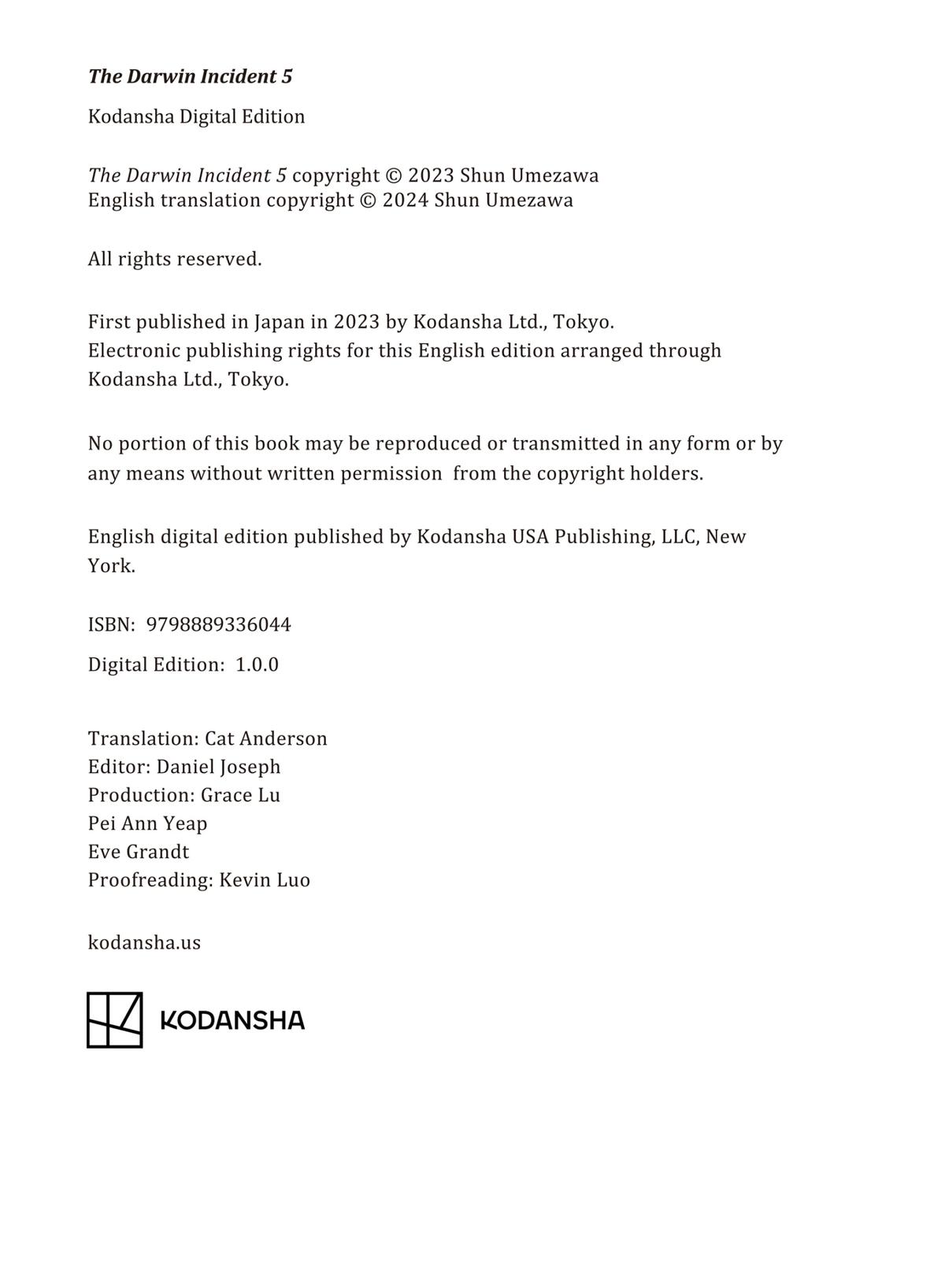 Read The Darwin Incident EN Manga Online