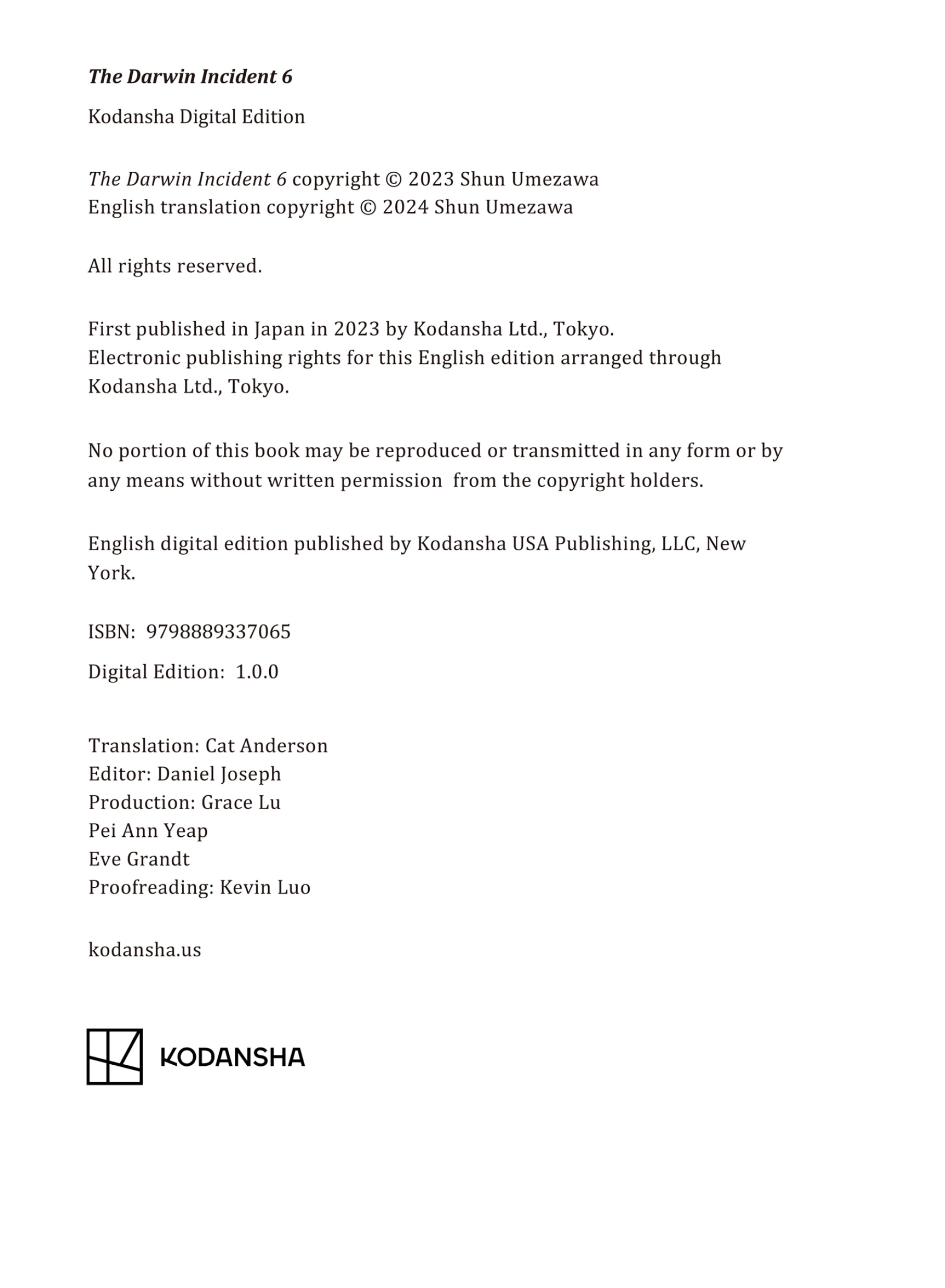 Read The Darwin Incident EN Manga Online