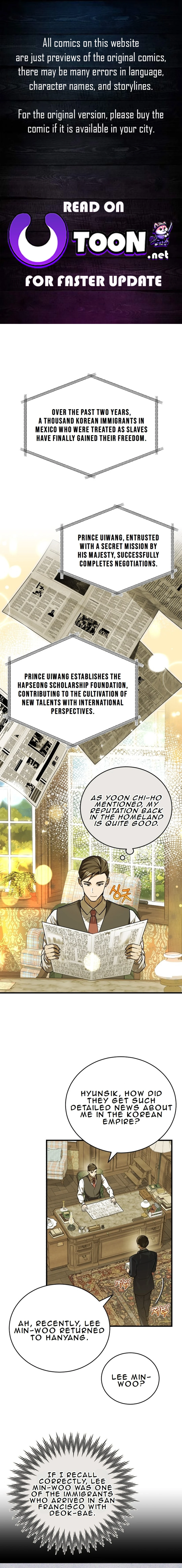 Read The Joseon Prince Who Went to America and Never Returned EN Manga Online