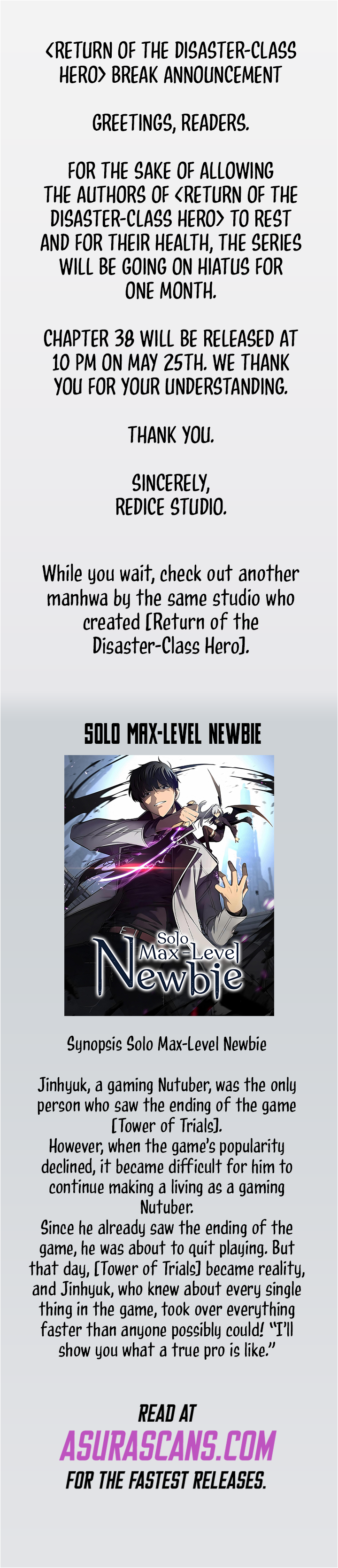 Read The Return of the Disaster-Class Hero EN Manga Online