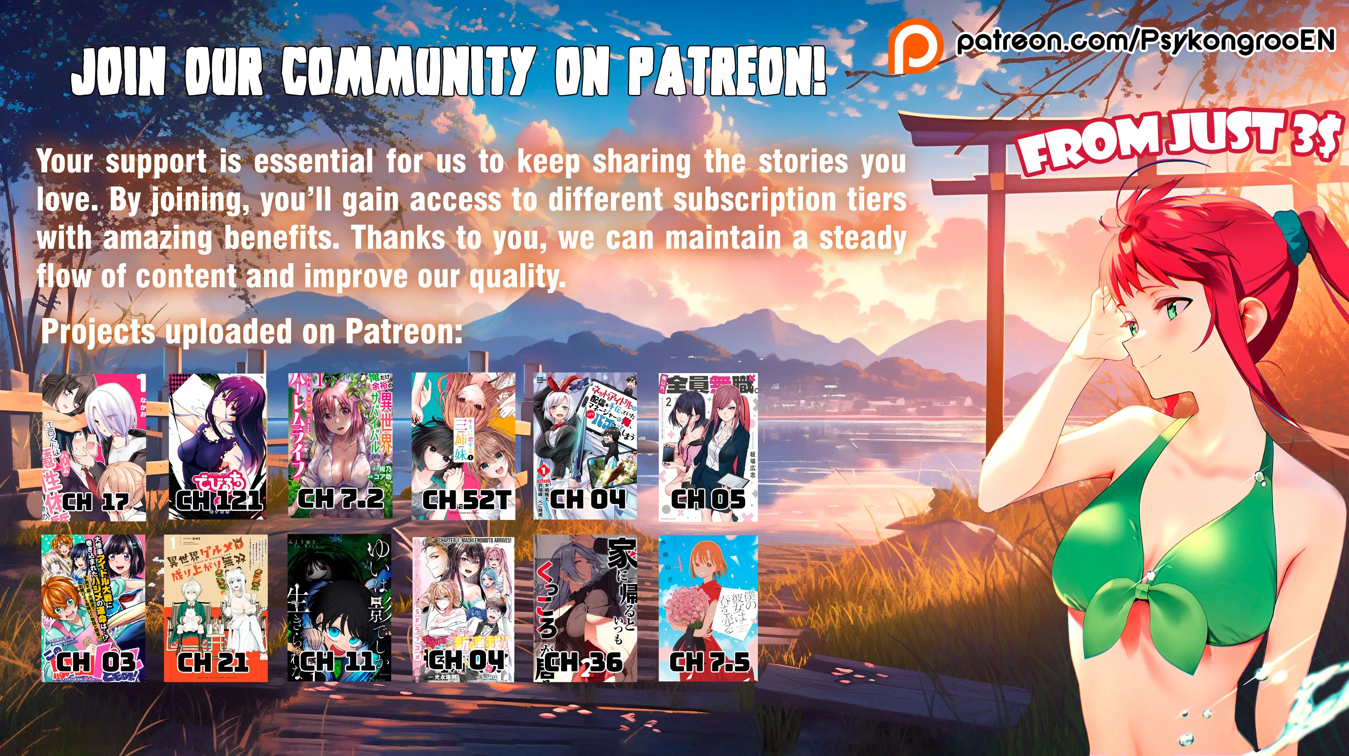 Read Three Sisters in Love with You EN Manga Online