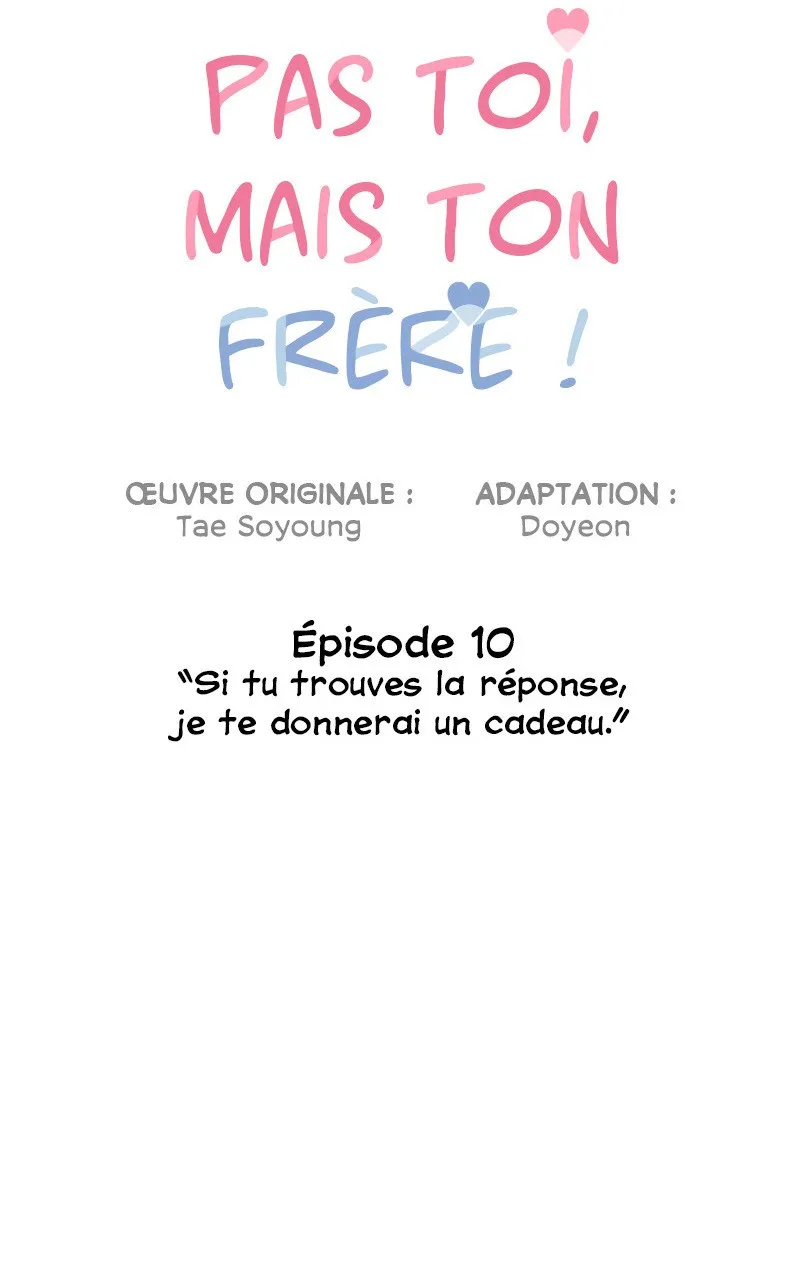 Read Pas toi, mais ton frère ! FR Manga Online