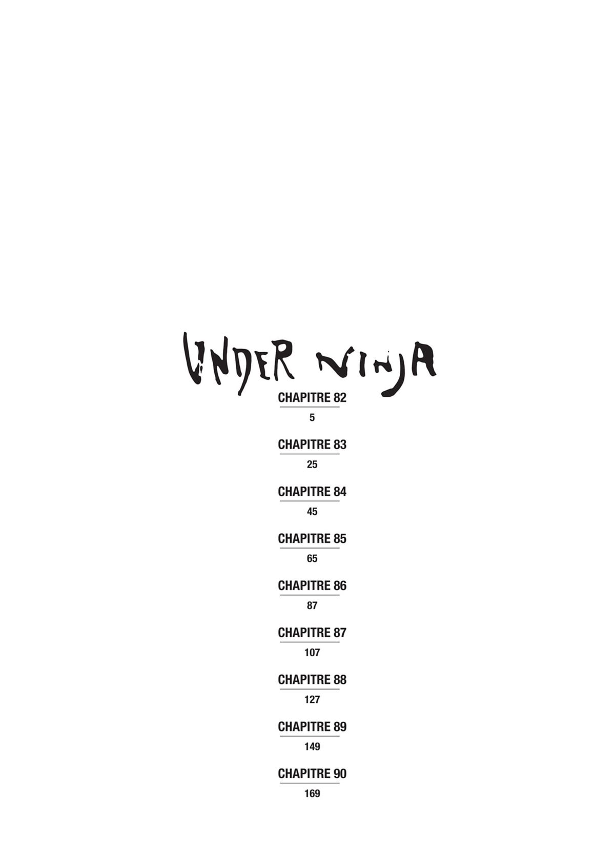 Read Under Ninja FR Manga Online