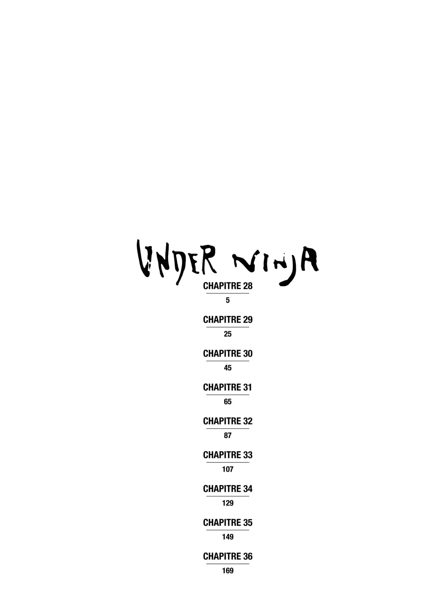 Read Under Ninja FR Manga Online