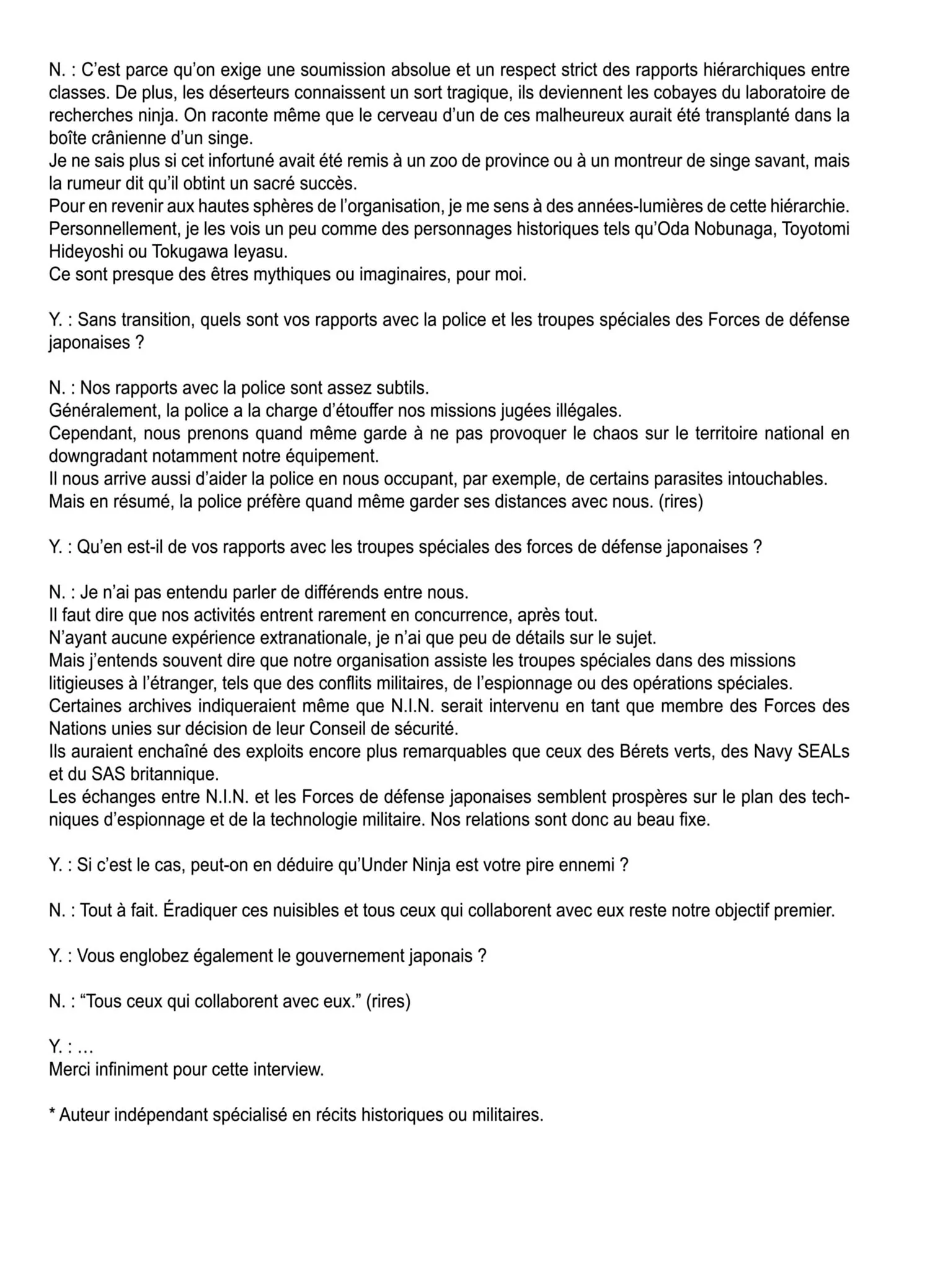 Read Under Ninja FR Manga Online