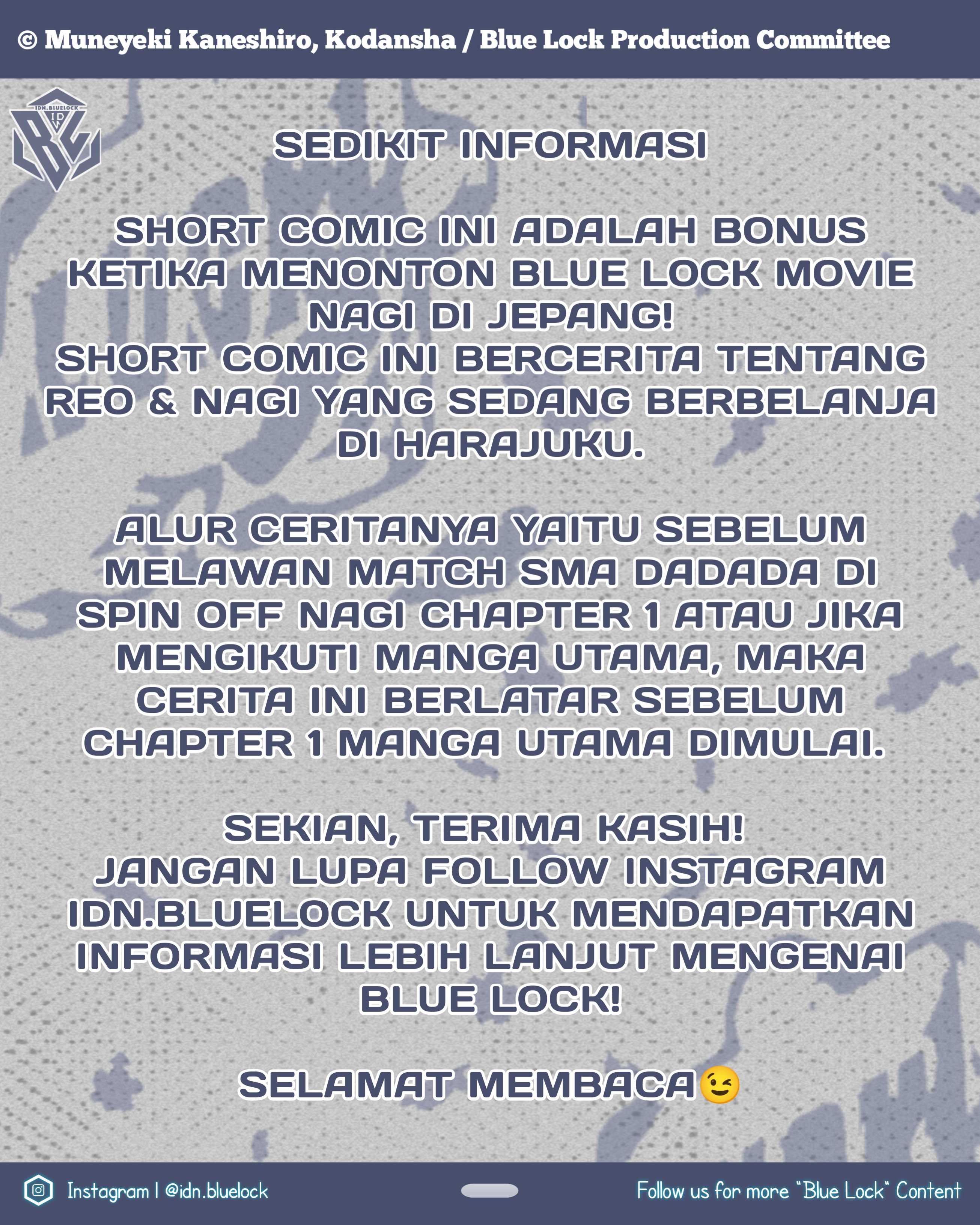 Read Blue Lock ID Manga Online